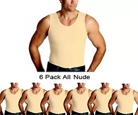 Big & Tall 6-Pack Compression Muscle Tanks