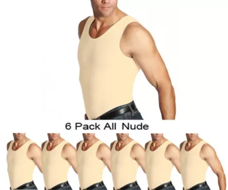 Big & Tall 6-Pack Compression Muscle Tanks