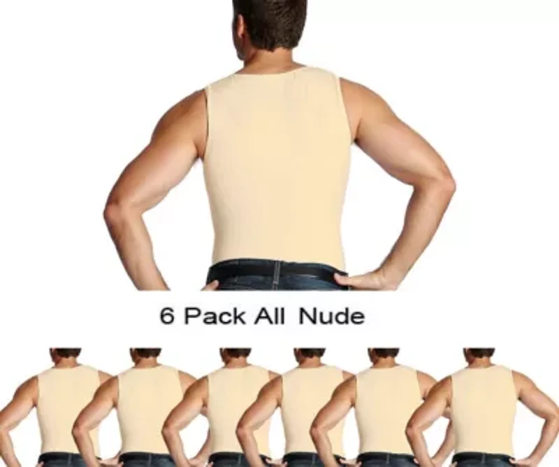 Big & Tall 6-Pack Compression Muscle Tanks