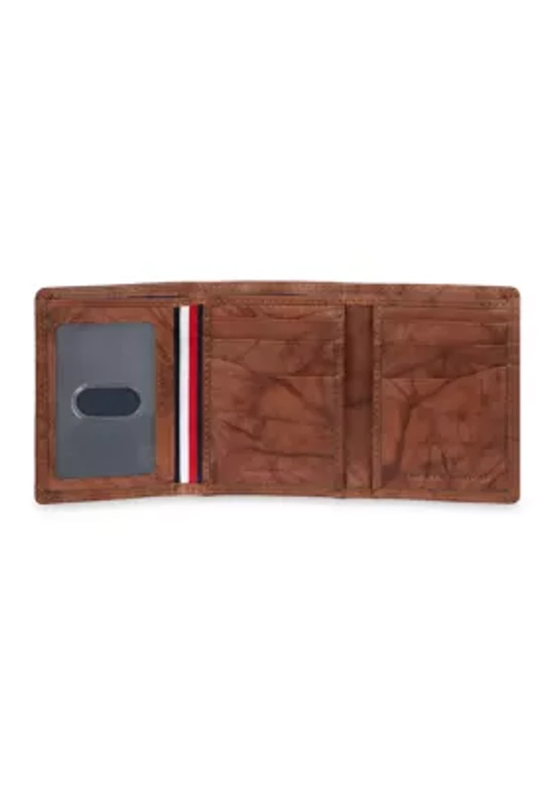 Crunch Leather Trifold Wallet