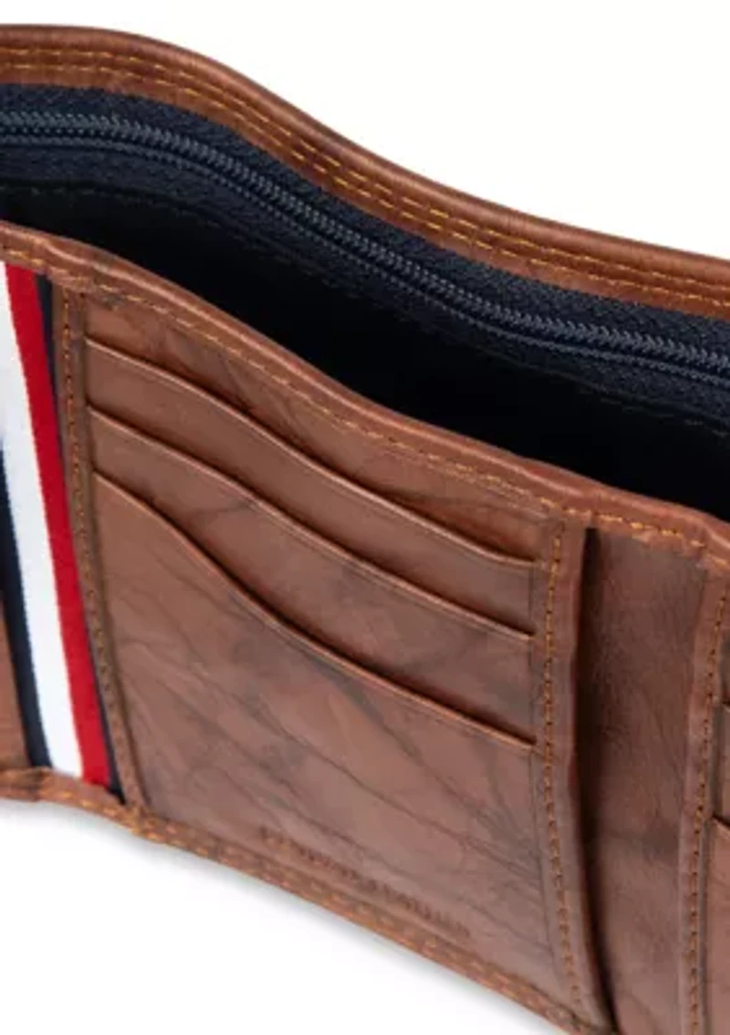 Crunch Leather Trifold Wallet