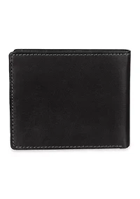 Extra Capacity Leather Slimfold Wallet