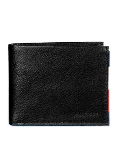 Leather Traveler Wallet with Patch On Interior Card Slots
