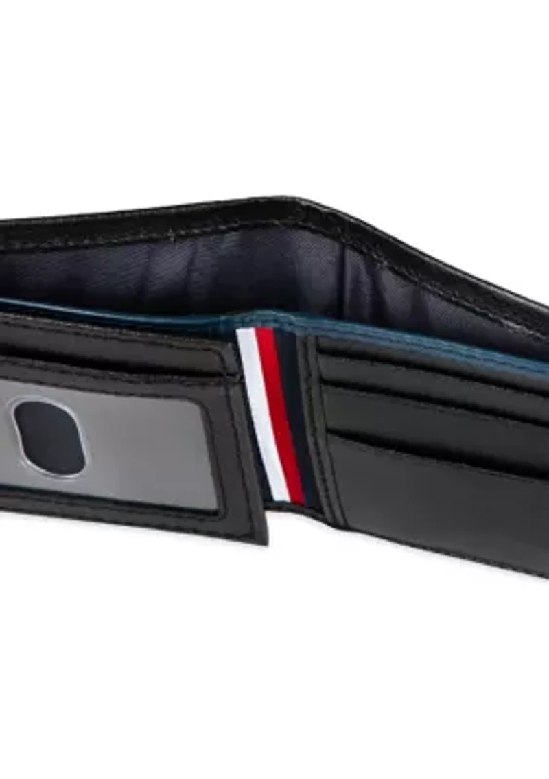 Leather Traveler Wallet with Patch On Interior Card Slots