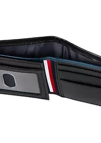 Leather Traveler Wallet with Patch On Interior Card Slots