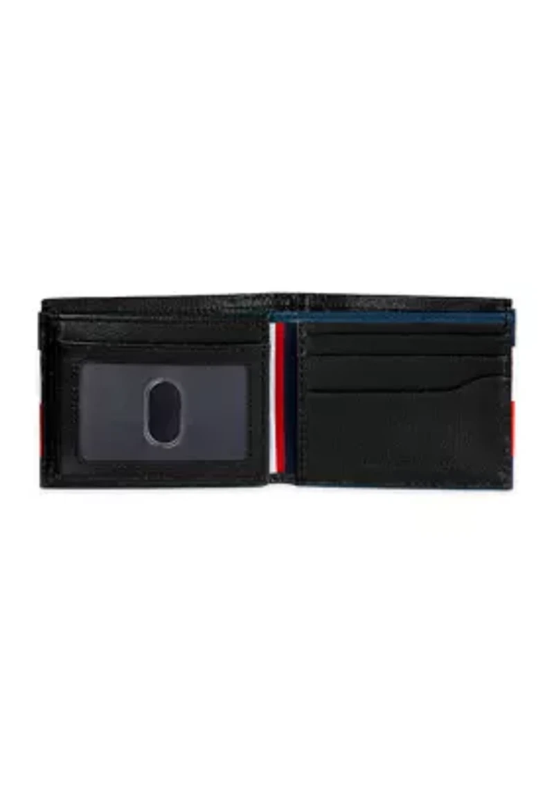 Leather Traveler Wallet with Patch On Interior Card Slots