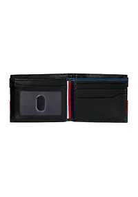 Leather Traveler Wallet with Patch On Interior Card Slots
