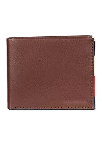 Global Strip Leather Traveler Wallet