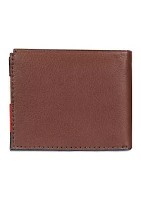 Global Strip Leather Traveler Wallet
