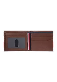 Global Strip Leather Traveler Wallet