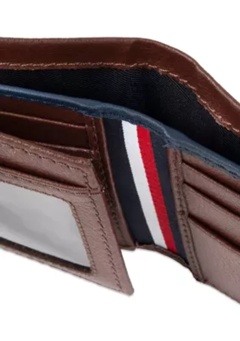 Global Strip Leather Traveler Wallet