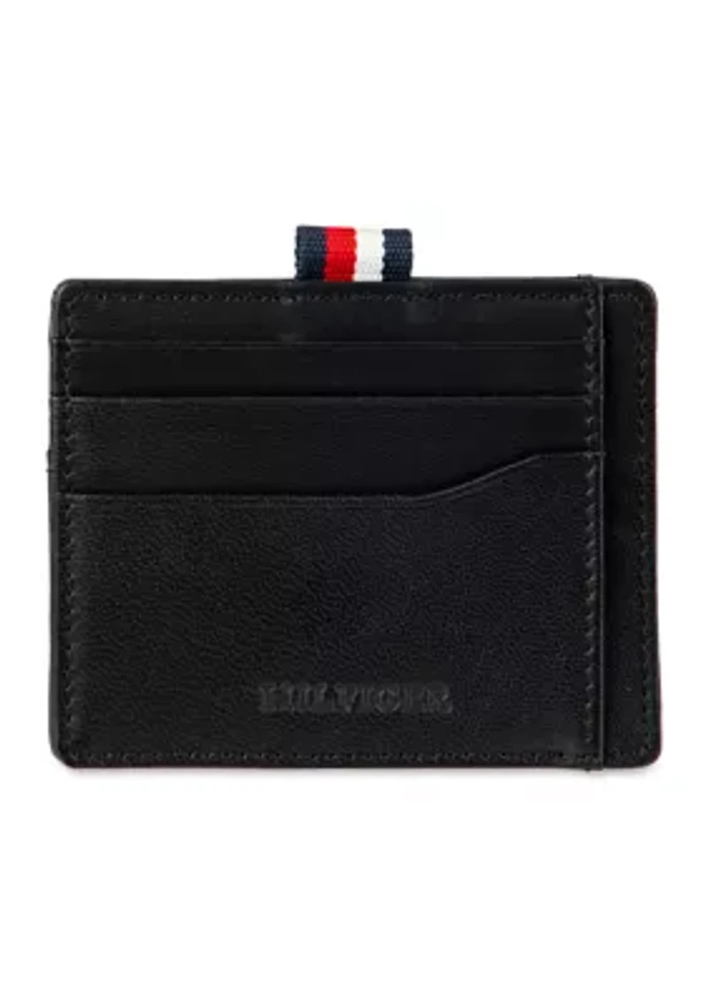 Card Case Wallet with Airtag Key Fob Pocket