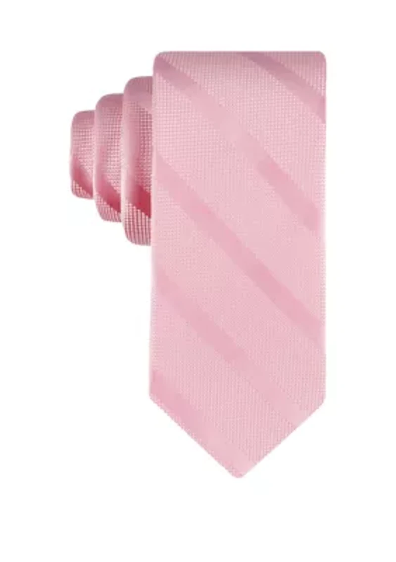 Tonal Textured Stripe Regular Width Necktie