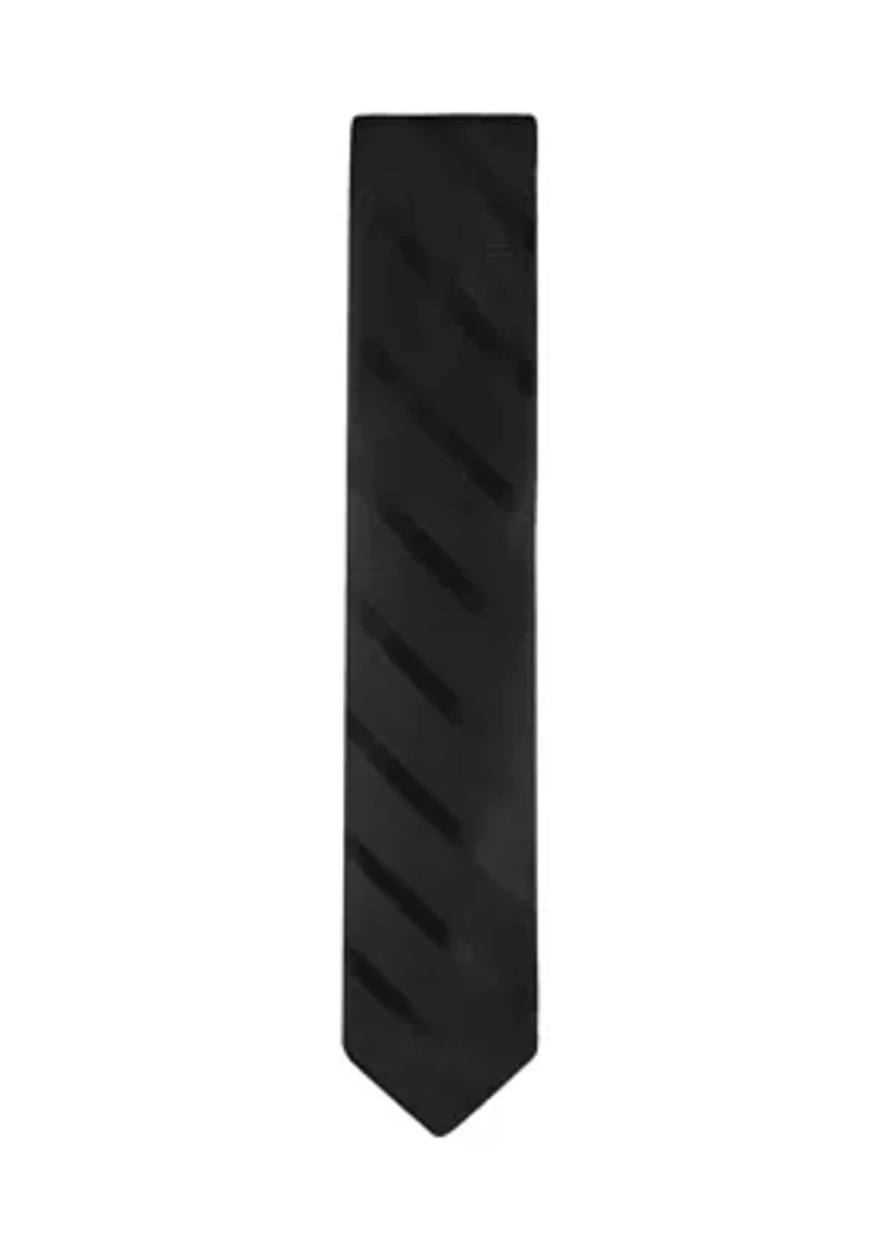 Tonal Textured Stripe Regular Width Necktie