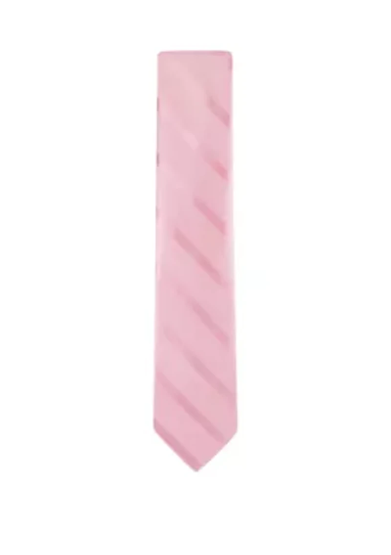 Tonal Textured Stripe Regular Width Necktie