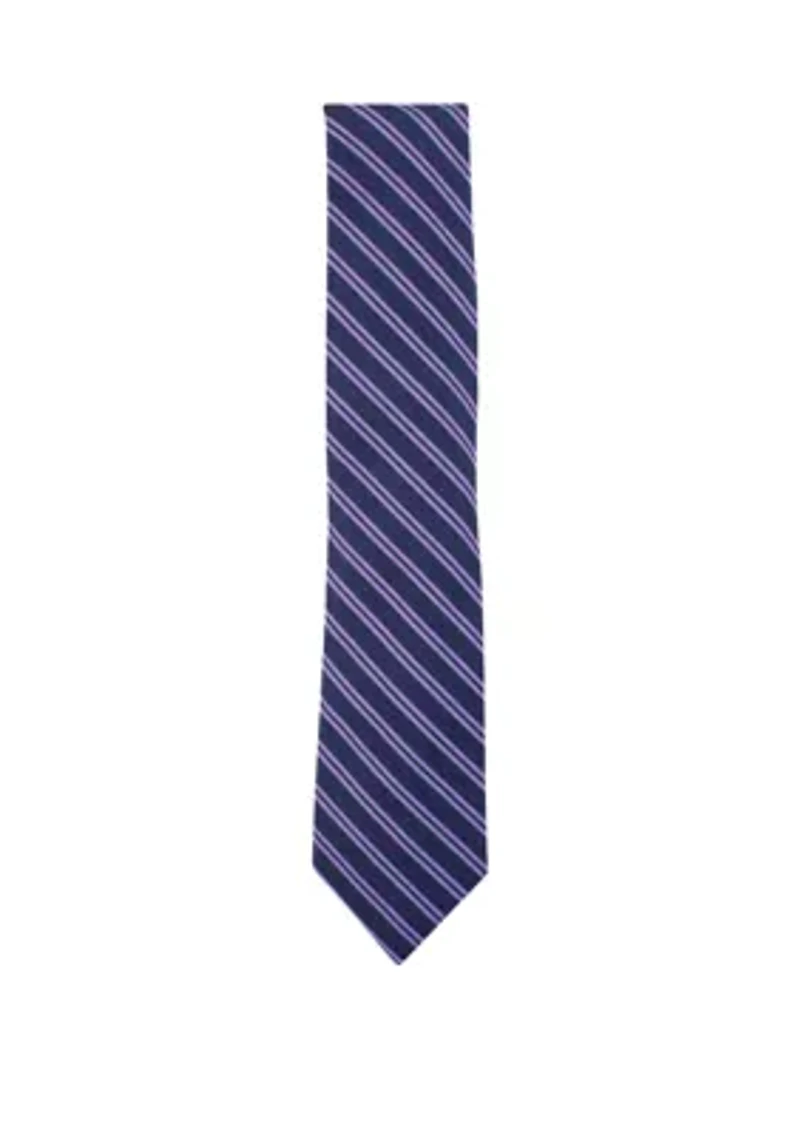 Double Stipe Pattern Tie