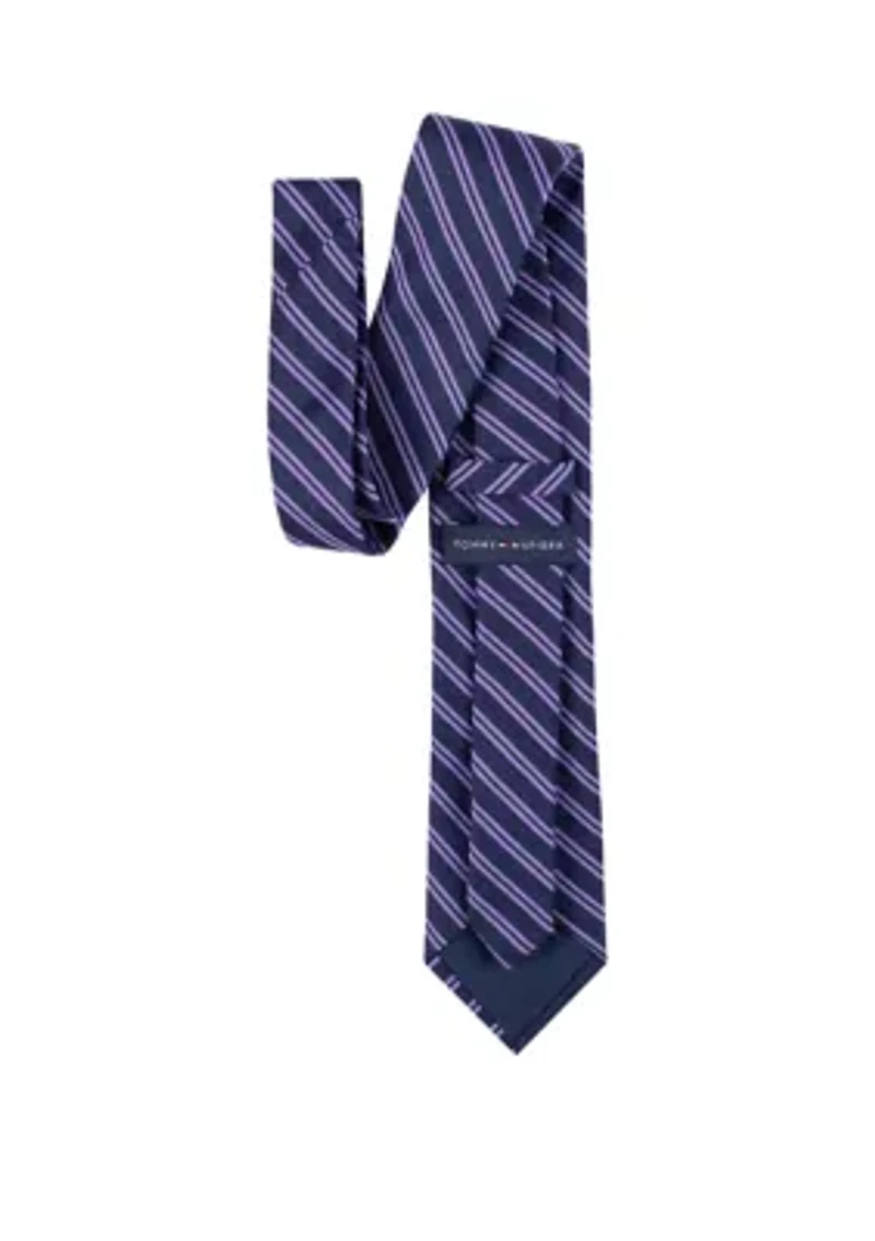 Double Stipe Pattern Tie