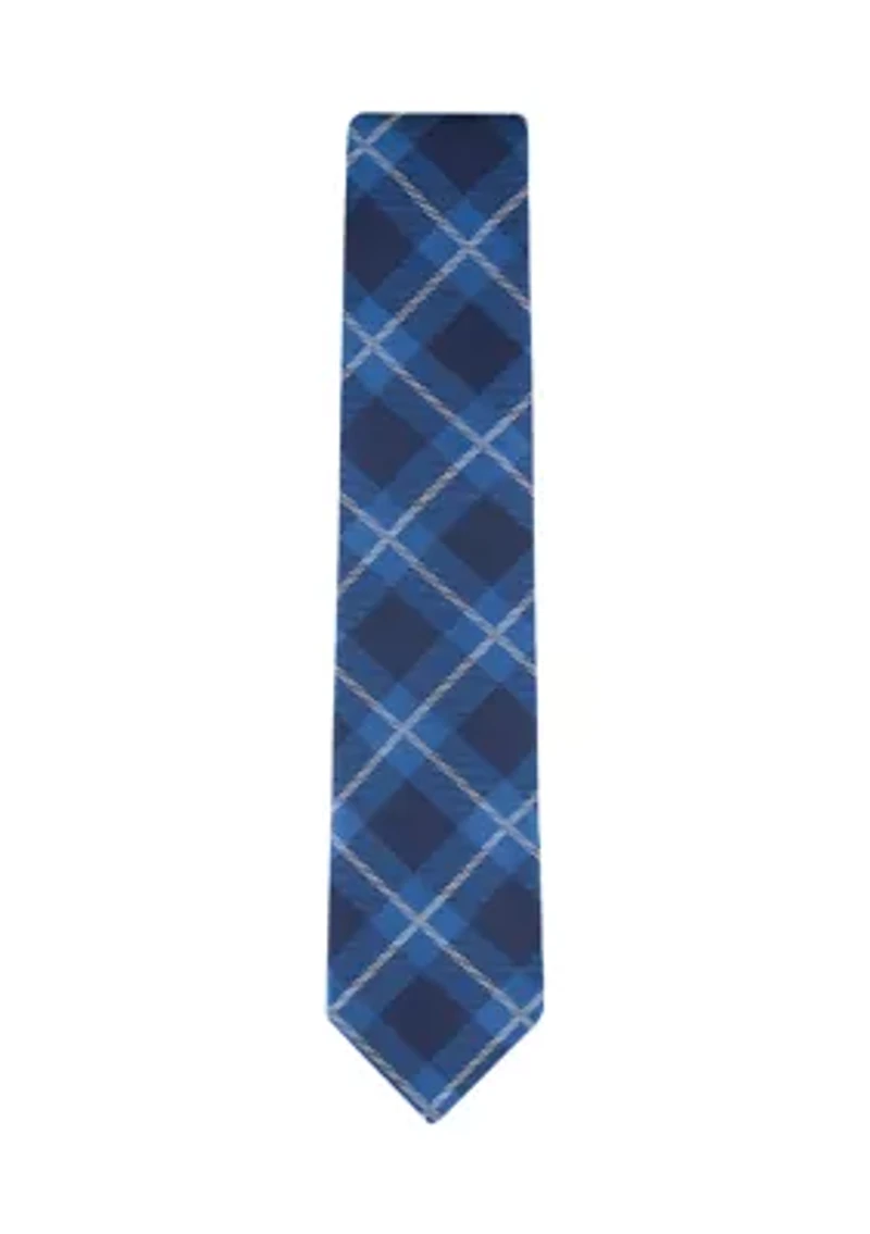 Windowpane Printed Tie