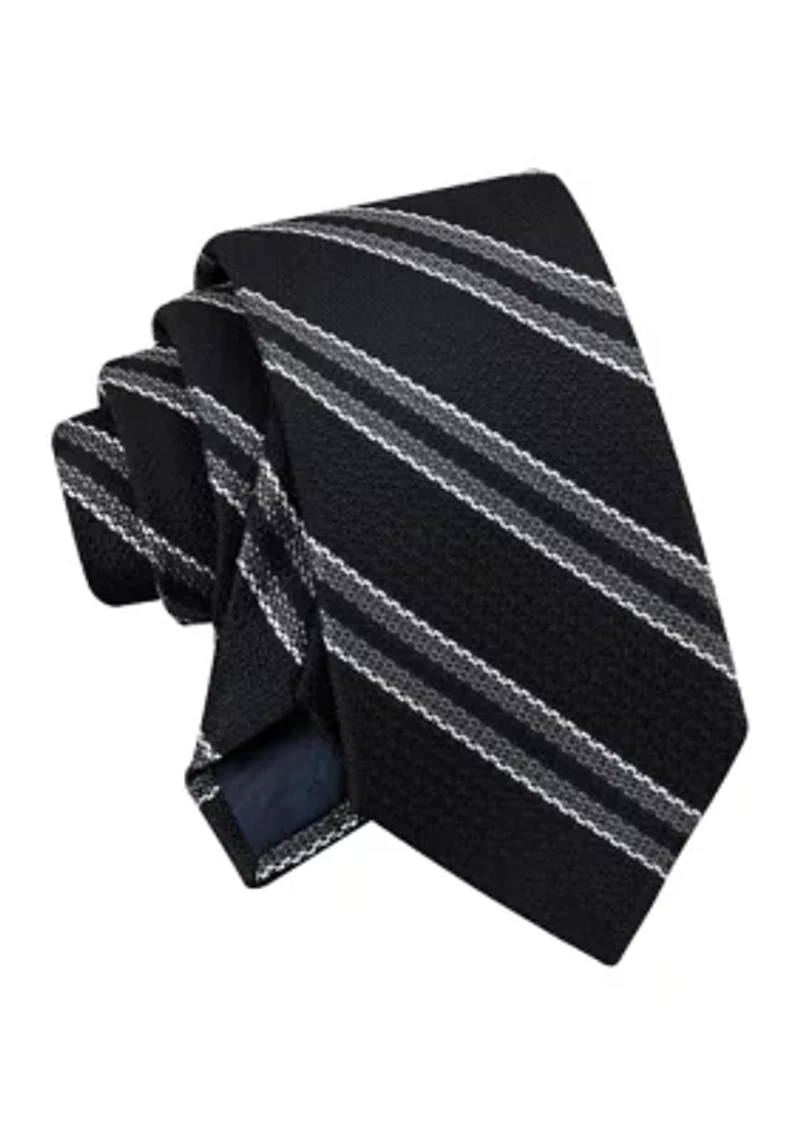 Textured Stripe Tie