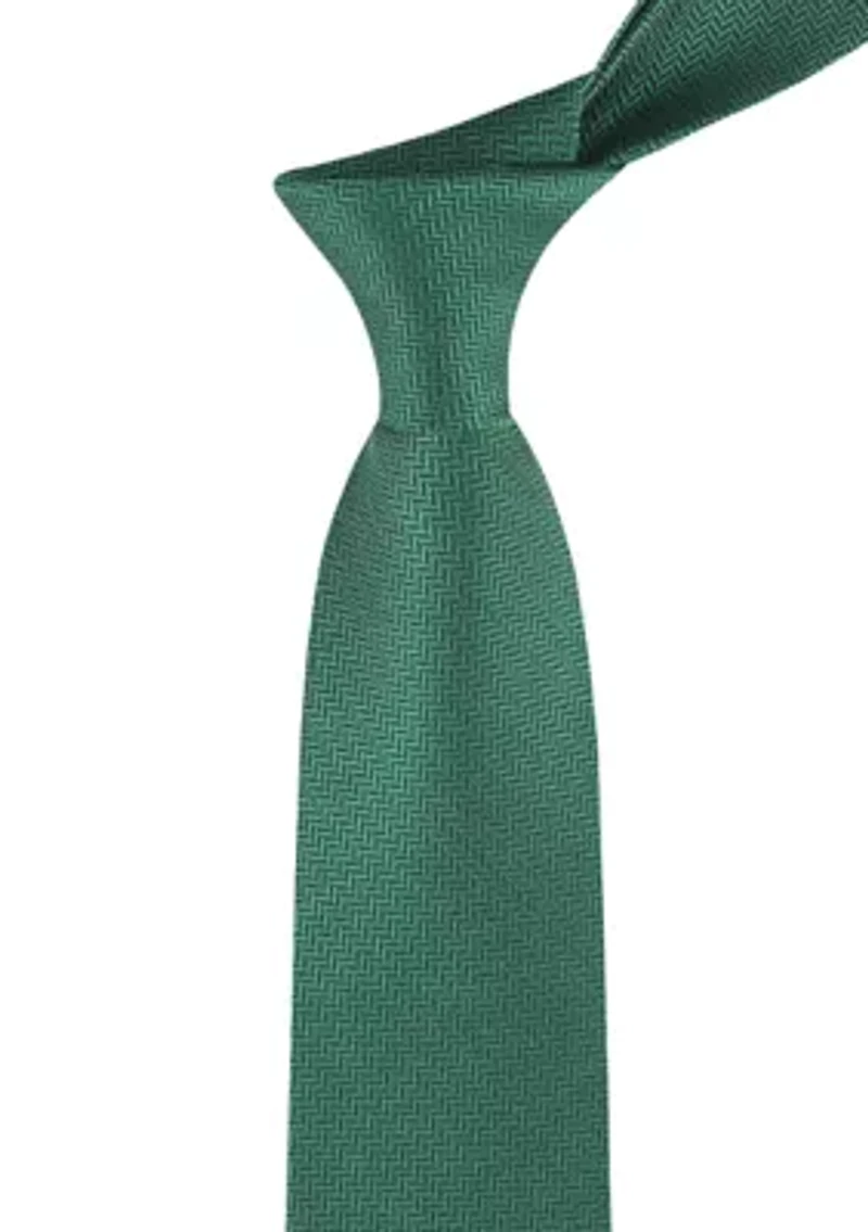 Hazel Herringbone Men's Tie