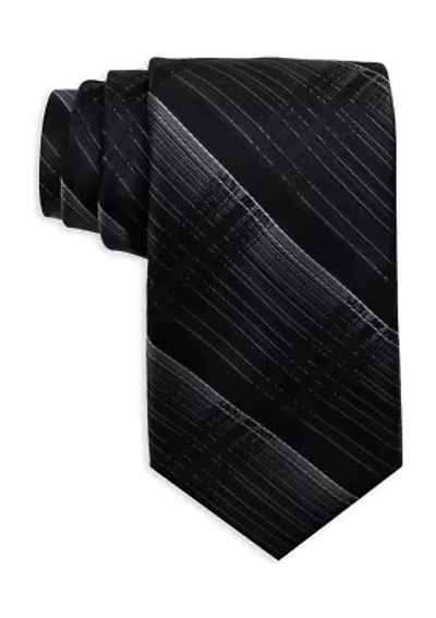 Woven Plaid Pattern Tie