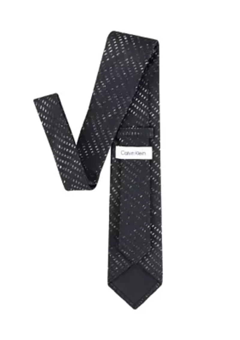 Men's Sleek Printed Geometric Pattern Tie