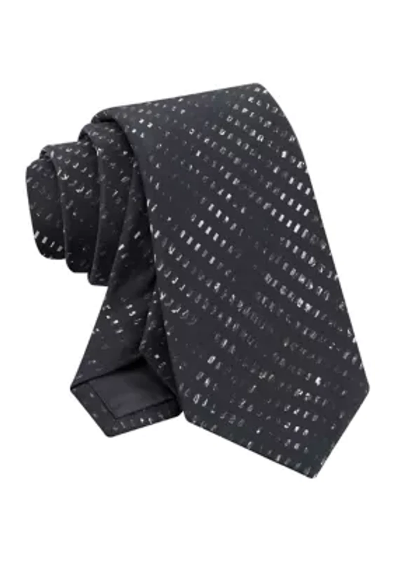 Men's Sleek Printed Geometric Pattern Tie
