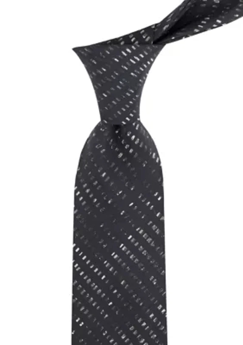Men's Sleek Printed Geometric Pattern Tie