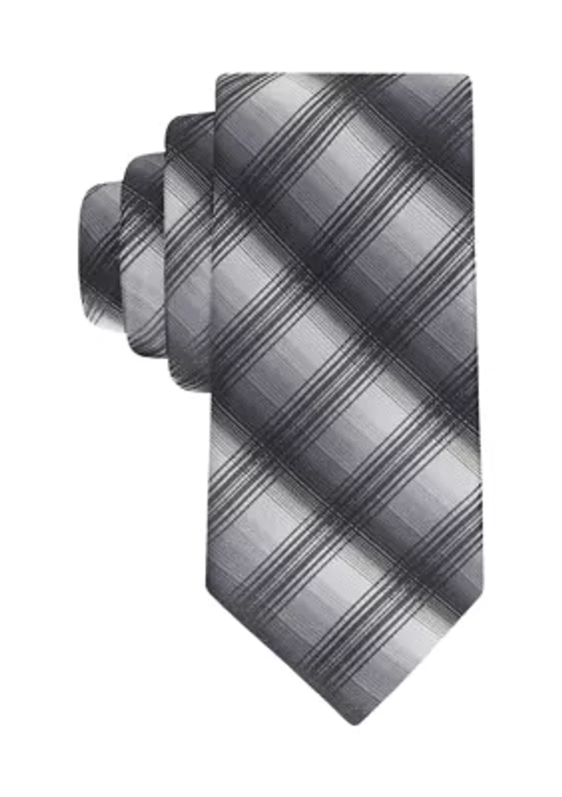 Shaded Plaid Necktie