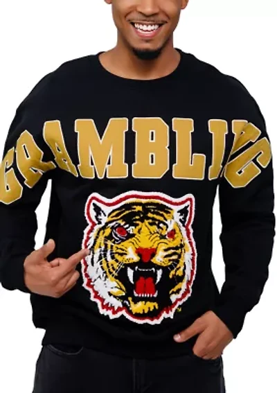 NCAA Grambling State Tigers Graphic Crew Sweatshirt