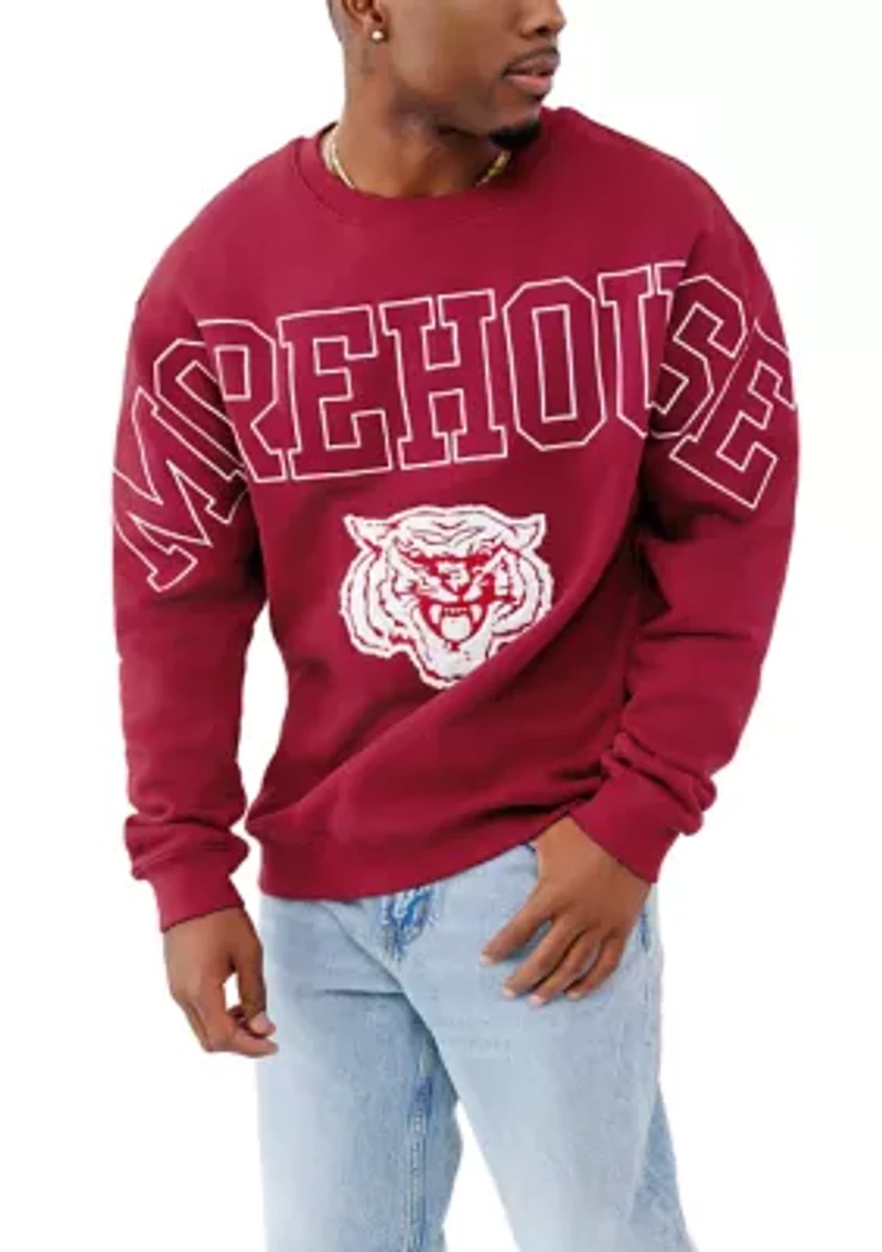 NCAA Morehouse Maroon Tigers Crew Sweatshirt