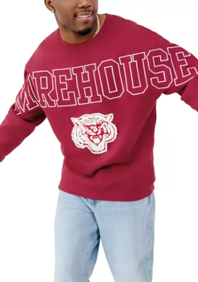 NCAA Morehouse Maroon Tigers Crew Sweatshirt