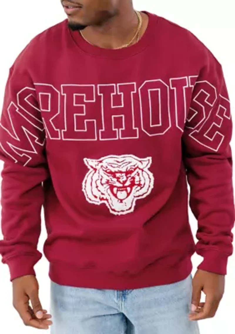 NCAA Morehouse Maroon Tigers Crew Sweatshirt
