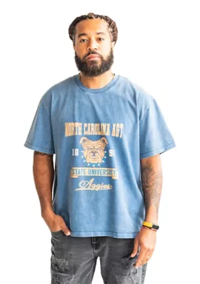 NCAA NC A&T Aggies Mineral Wash Graphic T-Shirt