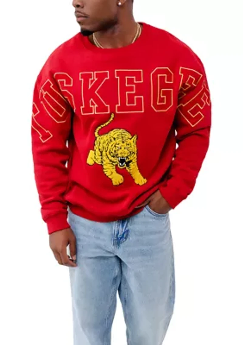 NCAA Tuskegee Golden Tigers Graphic Crew Sweatshirt