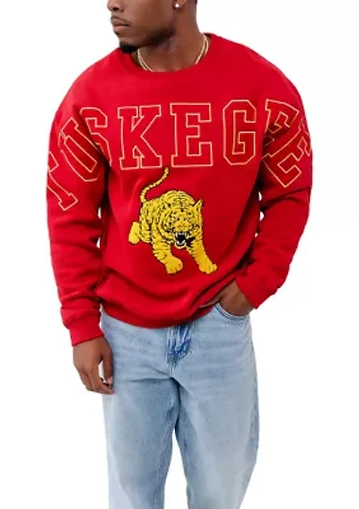NCAA Tuskegee Golden Tigers Graphic Crew Sweatshirt