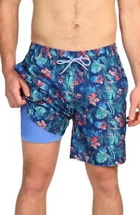 Midnight Tropical Swim Shorts