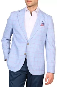 Melange Windowpane Sportcoat
