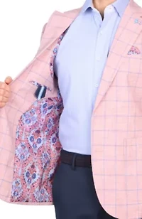 Melange Windowpane Sportcoat
