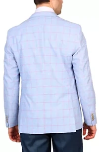 Melange Windowpane Sportcoat