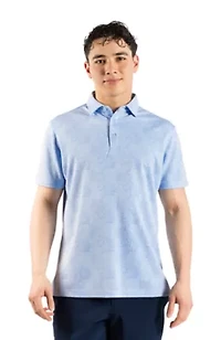 Distressed Floral Modal Polo