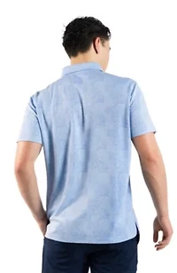 Distressed Floral Modal Polo