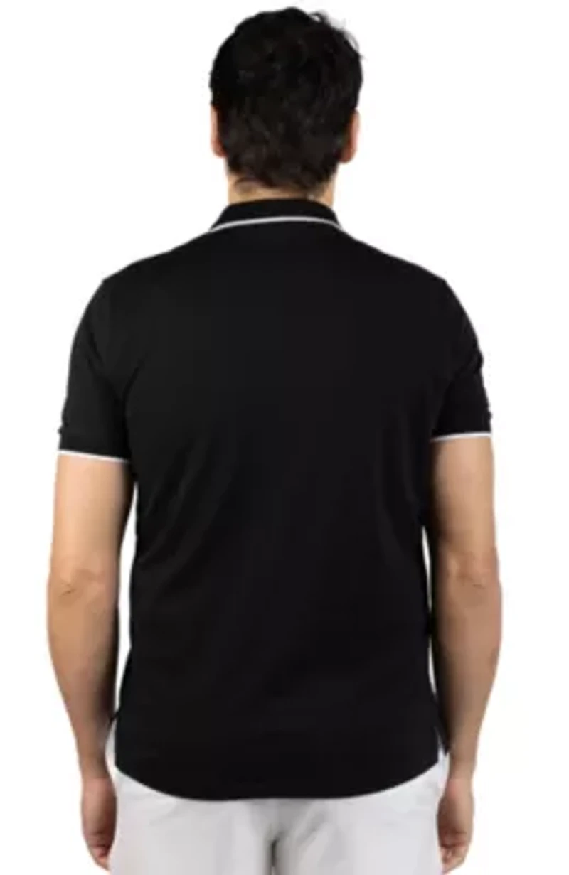 Quarter Zip Fine Pique Polo