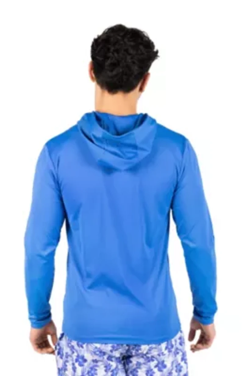 Solid Long Sleeve Hoodie Rashguard