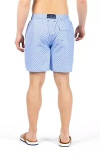 Anchors Printed Swim Shorts