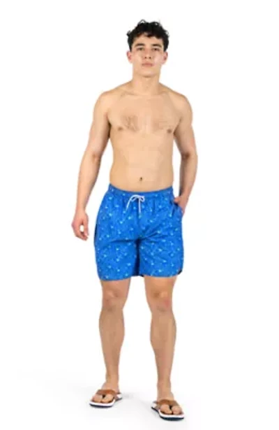 Tropical Floral Printed Swim Shorts