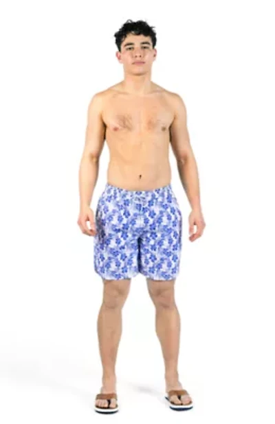 Hibiscus Printed Swim Shorts