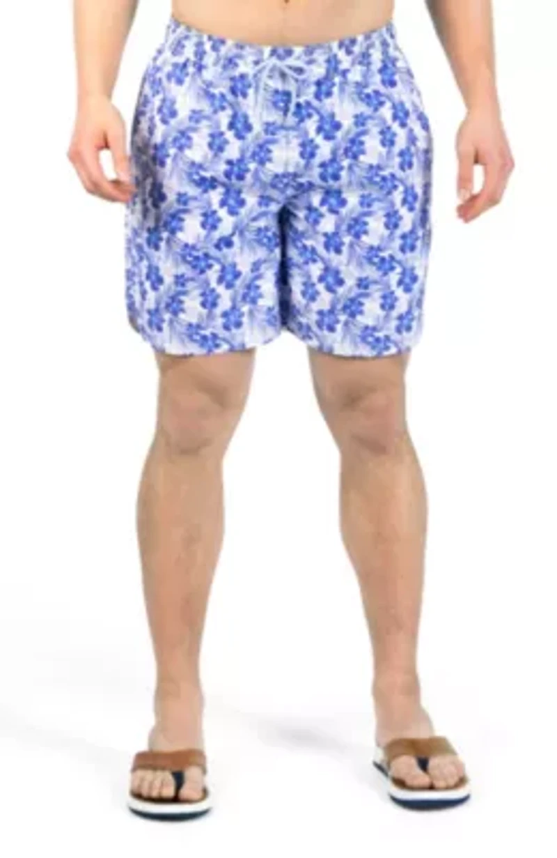 Hibiscus Printed Swim Shorts