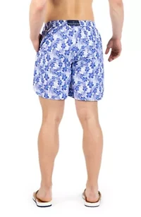 Hibiscus Printed Swim Shorts
