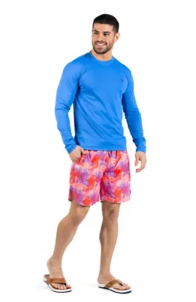 Leaves Printed Swim Shorts